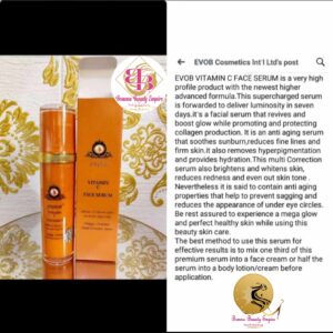 Evob vitamin C face serum 75ml