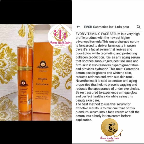 Evob vitamin C face serum 75ml