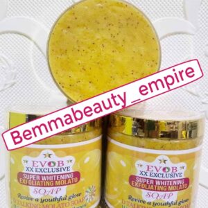 Evob XX Exclusive supper whitening Exfoliating talking Molato soap 500g