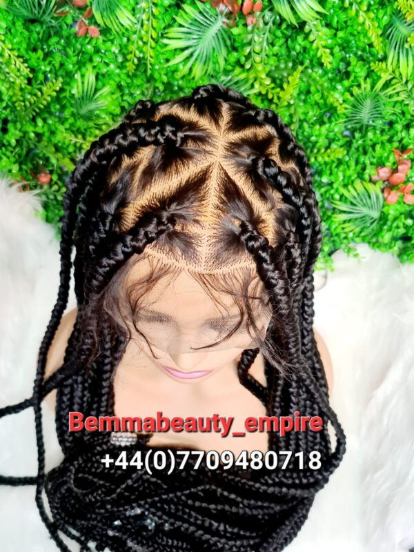 Knotless Full lace Braided wig same as displayed picture PREORDER ONLY