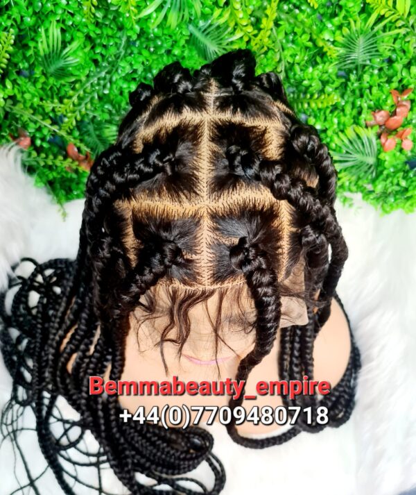 Knotless full lace Braided wig. Same as displayed picture. PREORDER ONLY