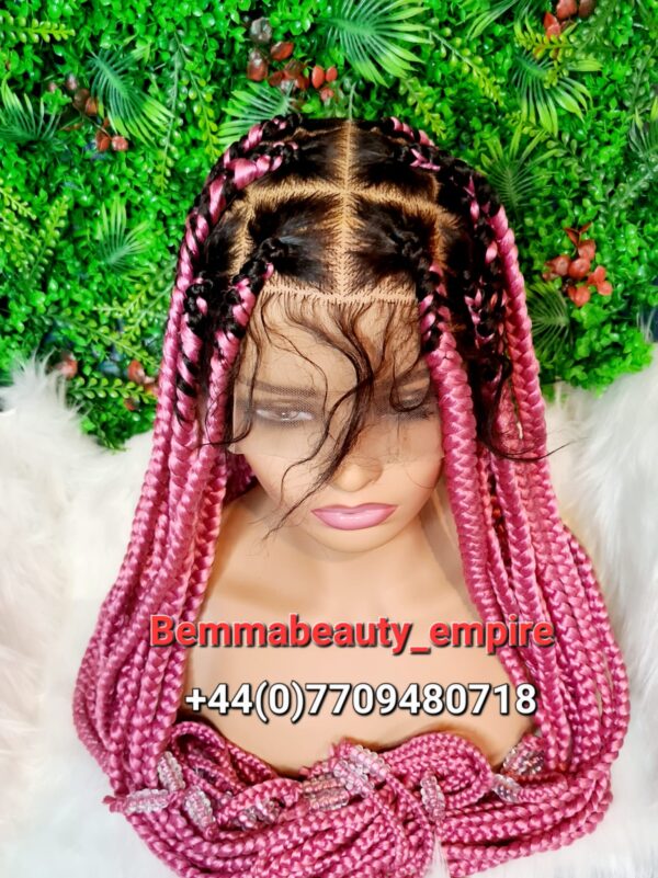 Knotless Box Braids. Full lace wig, Same as displayed pictures. PREORDER  ONLY