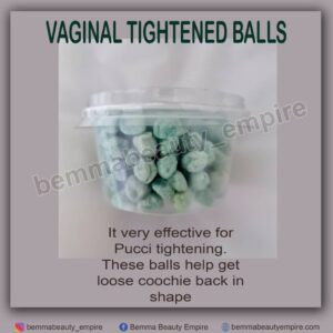 Vagina tightner. 10 green balls in a pack.