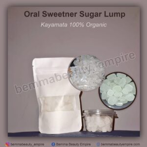Oral sweetner. Sweet sugar lumps. Kayamata