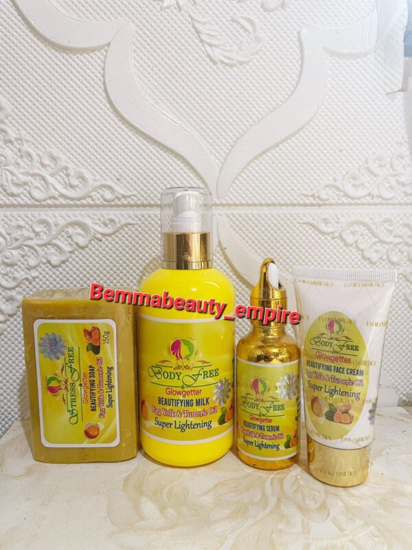Evob Glowgetter Egg yolk and Turmeric oil 4n1 set.