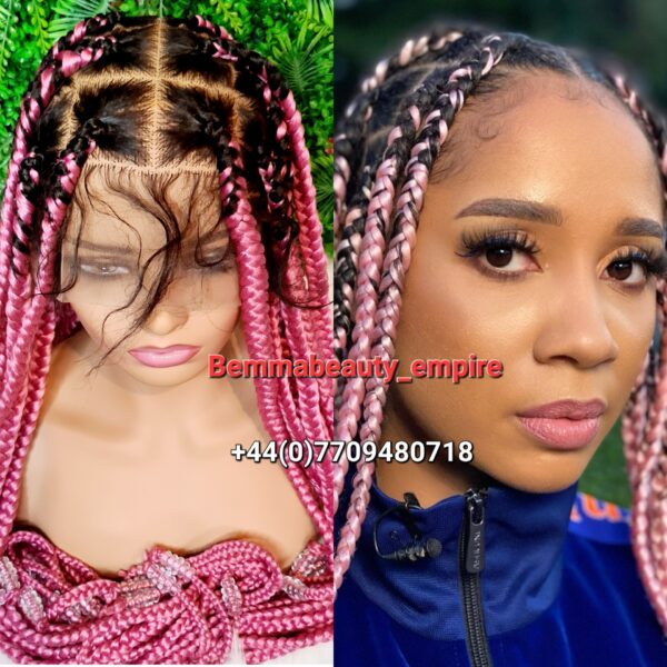 Knotless Box Braids. Full lace wig, Same as displayed pictures. PREORDER  ONLY - Image 3