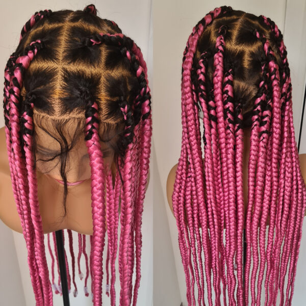 Knotless Box Braids. Full lace wig, Same as displayed pictures. PREORDER  ONLY - Image 4