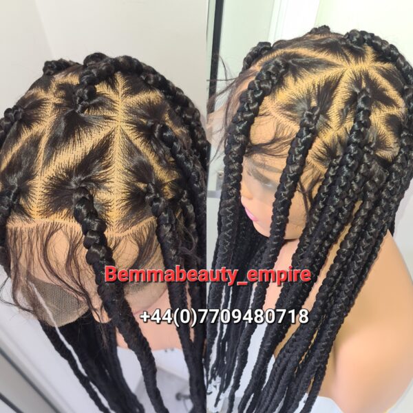 Knotless Full lace Braided wig same as displayed picture PREORDER ONLY - Image 2