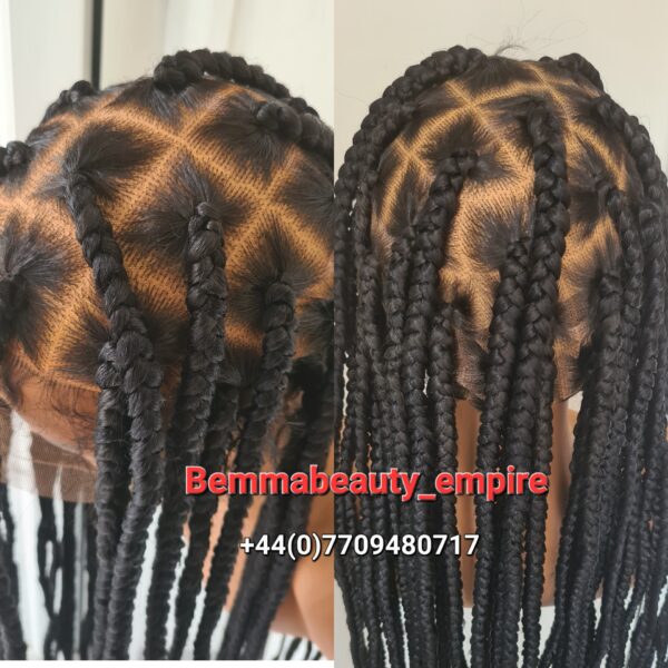 Knotless full lace Braided wig. Same as displayed picture.PREORDER ONLY - Image 3