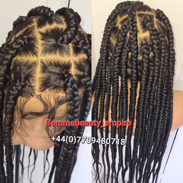 Knotless full lace Braided wig. Same as displayed picture. PREORDER ONLY - Image 3
