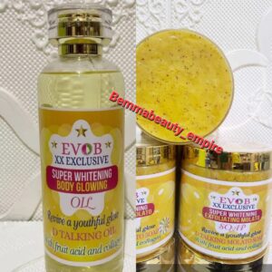 Evob XX Exclusive supper whitening Talking oil + Exfoliating Talking Soap 2n1pcs