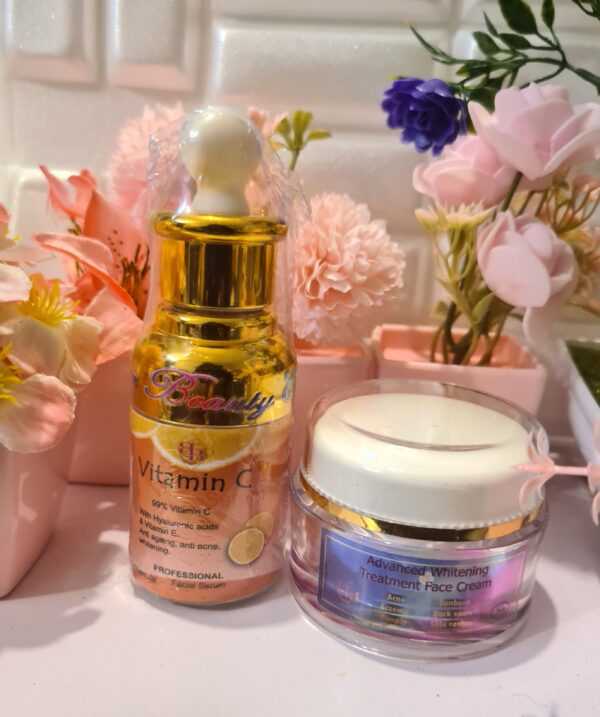 Advanced whitening treatment face cream + Vitamin C Serum 2n1 - Image 4