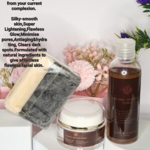 Caramel Face Cream, Toner, and face soap. Multi listing