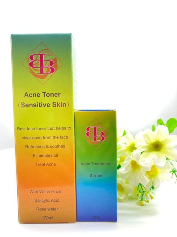 Acne and pimple Treatment duo set. Serum + Toner