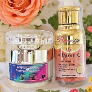Advanced whitening treatment face cream + Vitamin C Serum 2n1
