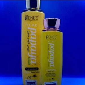 Pure Papaya Extract with Vitamin C whitening lotion + Glowing Oil. Very effective products 👌 2n1pcs