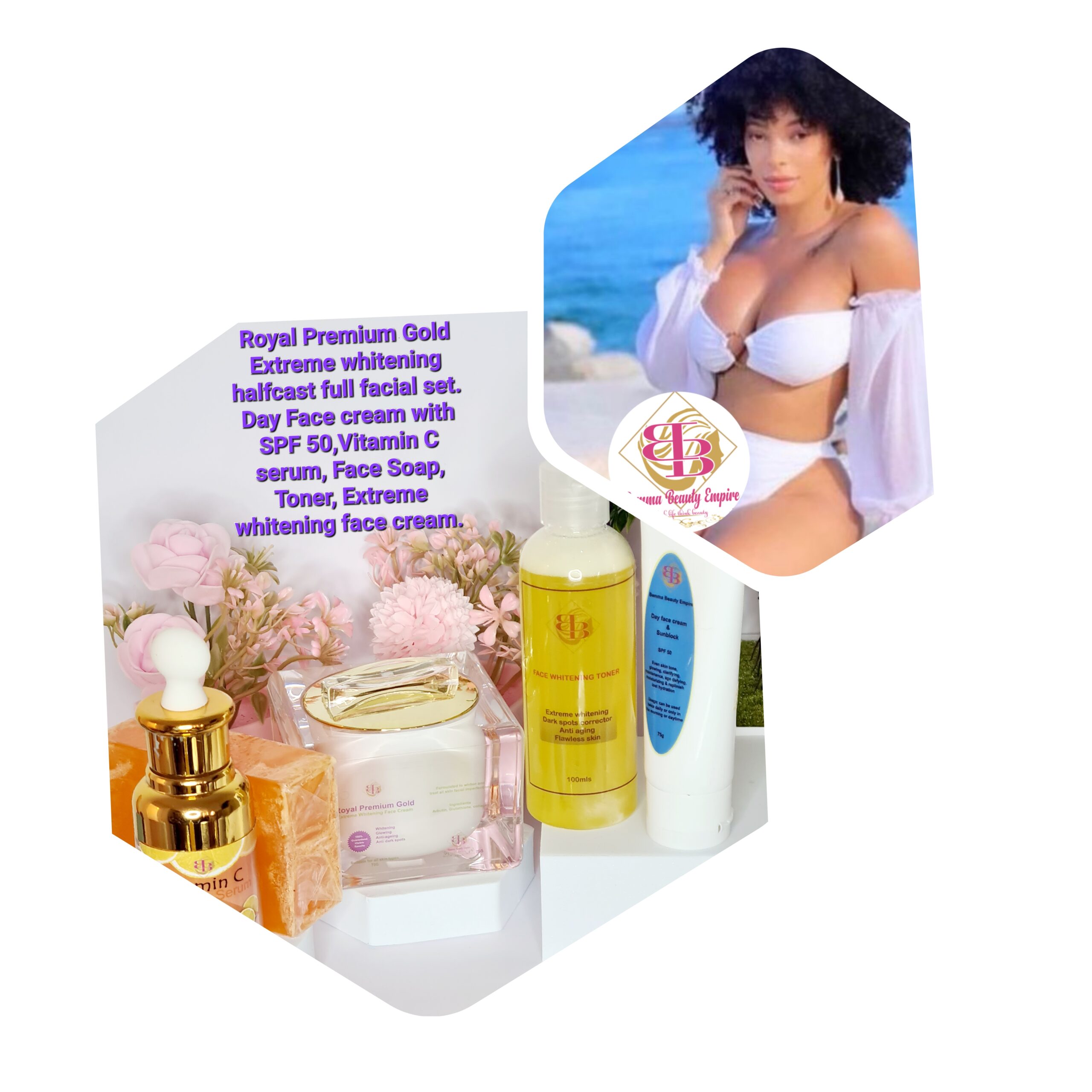 Extreme whitening Face cream Set. multi listing.