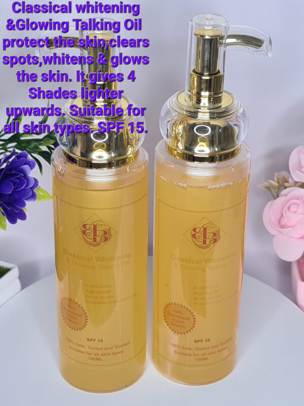 Classical whitening Talking oil 150ml. 4shades lighter