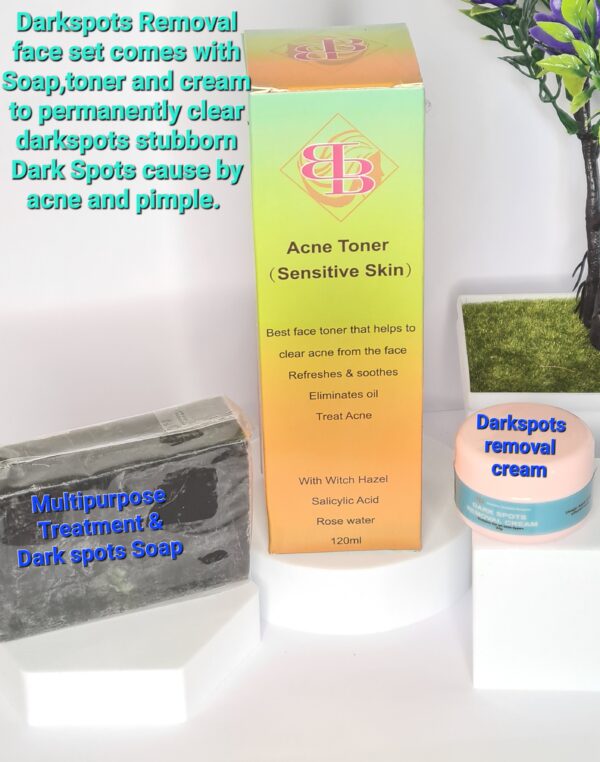 Dark spots, acne spots, pimple spots removal set.3n1