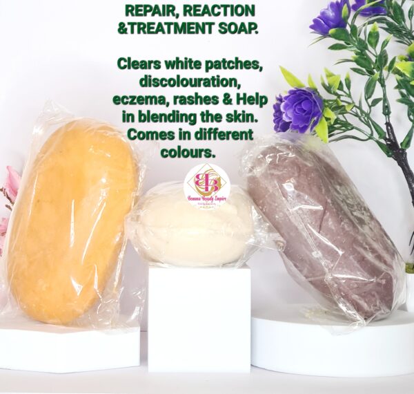 Repair, Reaction and Treatment bar soap.
