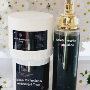 Stretch marks 3n1 set. Oil+soap +scrub