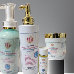 Goddess Premium Ultra Luxury Repair &Fast Whitening (snow White) 4n1 body combo.