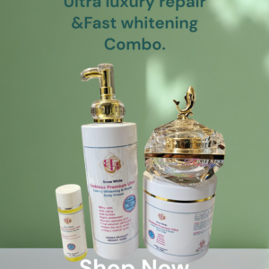 Goddess Premium Ultra Luxury Repair &Fast Whitening (snow White) 4n1 combo.