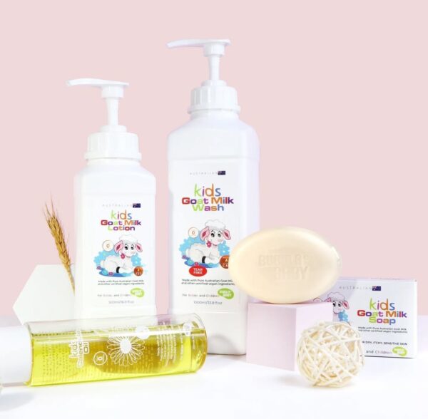 Bubula Australian Goat milk and Calendula baby full set.