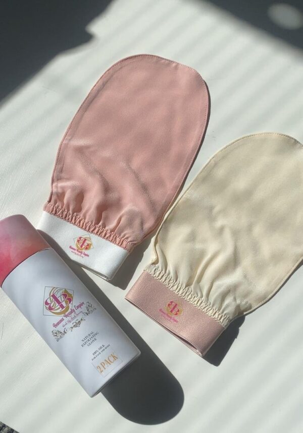 100% silk exfoliating glove. Face and Body. Premium Quality. - Image 4