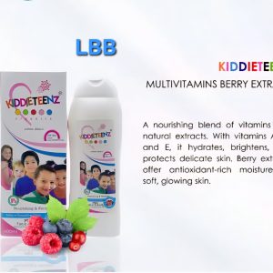 KIDDIETEENZ MILD FACE AND BODY NOURISHING FAIRNESS LOTION 400ml SPF 50+