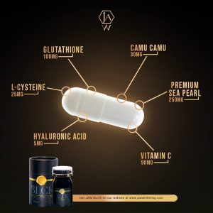 Jaw Blck Anti-aging and whitening supplement.
