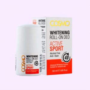 Cosmo Active Sport Whitening Roll On Deo. Dark Armpit Roll-On 48hrs Anti-perspirant 50ml