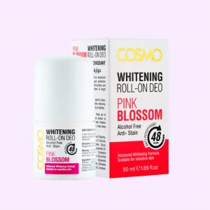 Cosmo Pink Blossom Whitening Roll On Deo.Dark Armpit Roll-On 48hrs Anti-perspirant 50ml