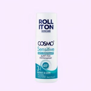 Cosmo Sensitive Anti-Perspirant Roll It On.48hrs Quick dry.3n1protect and care 50ml.