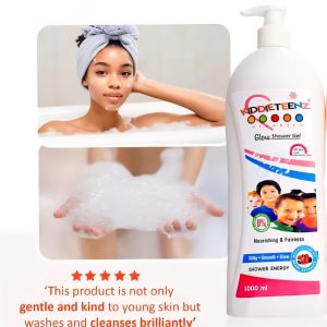 KIDDIETEENZ Organics MILD FACE AND BODY NOURISHING & FAIRNESS GLOW SHOWER GEL SPF50+  1000ML